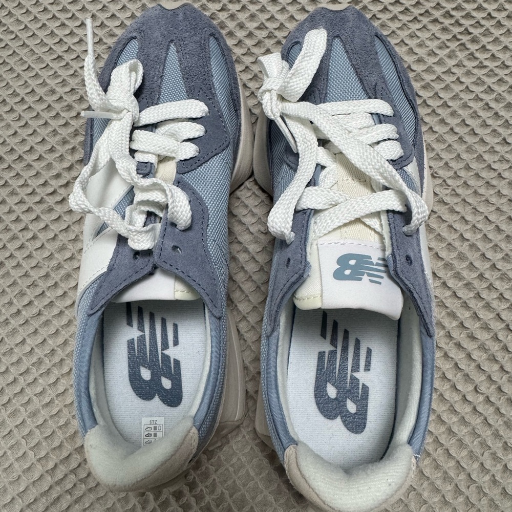 New Balance Blue and White Sneakers